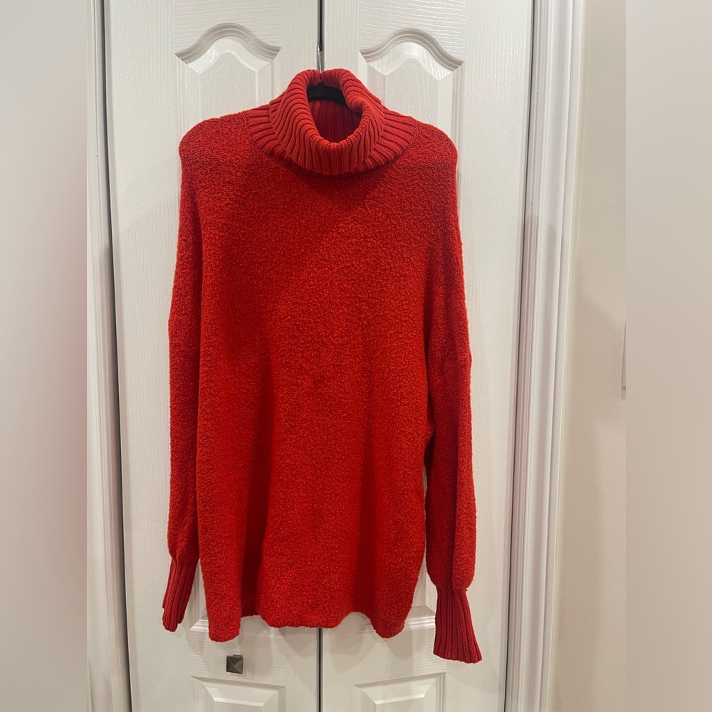 Cozy Red Turtleneck Sweater size M